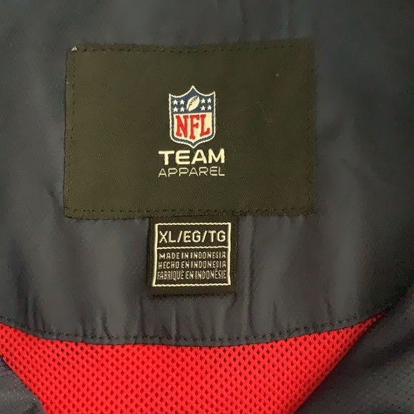 NWOT NFL New England Patriots Sideline Windbreaker Jacket by Reebok - Picture 10 of 16